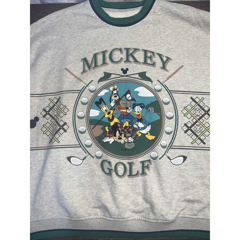 Disney Parks Mickey Golf Crewneck Sweatshirt Size XS Long Sleeve 2025 Release - Picture 4 of 7